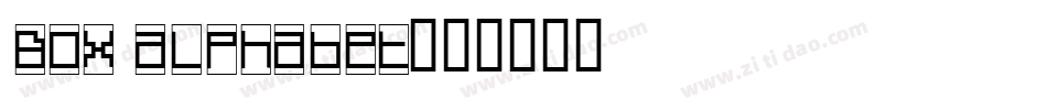 Box alphabet字体转换